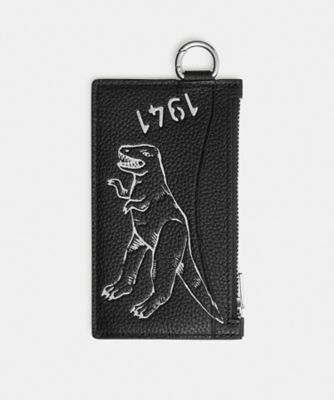＜COACH＞ジップ　カード　ケース・スケッチ　プリント